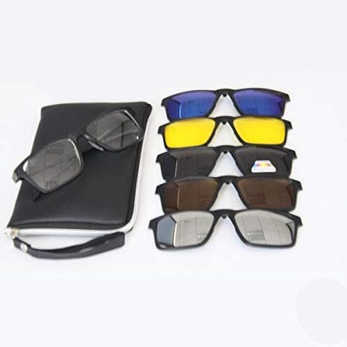 6 in 1 Polarized Magnetic Clip On Sunglasses, UV 400 Protection