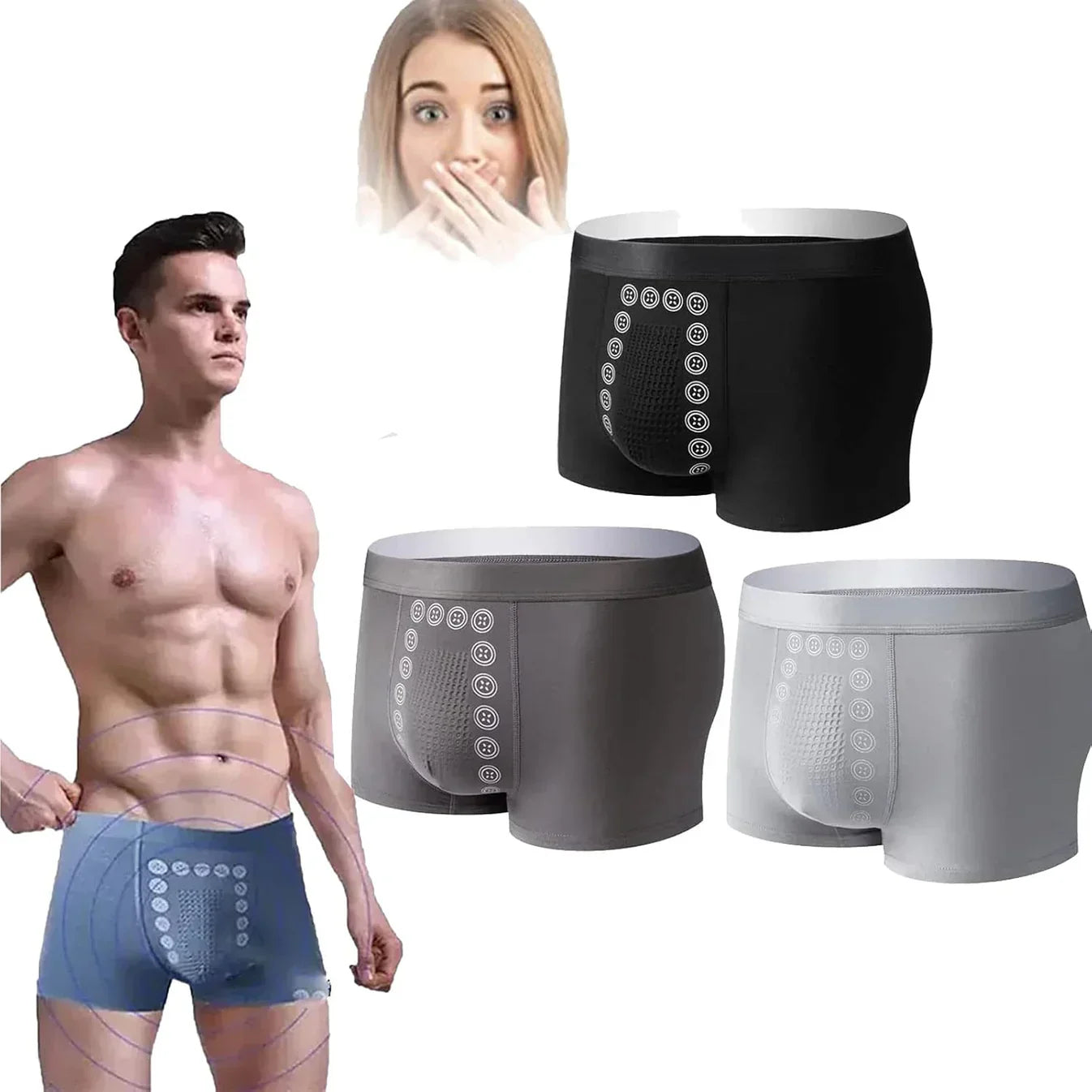(BUY 1 GET 2 FREE) - Magic Magnetic Underwear for Men's Care