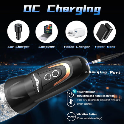 2026 Upgraded Rechargeable Thrusting Pleasure Sleeve