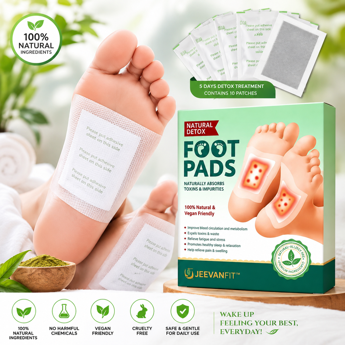 Overnight Restore™ Foot Patches | Buy 1 Get 19 FREE  🌿✨
