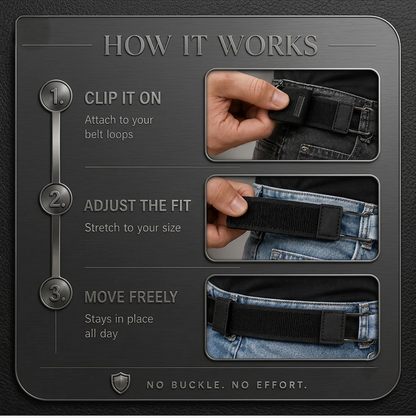 Buckle-less belt hooks (Pair Of 2)