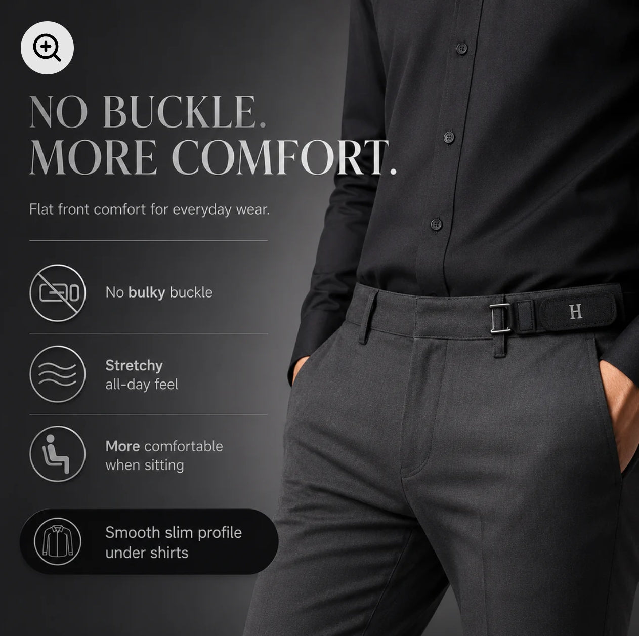 Buckle-less belt hooks (Pair Of 2)