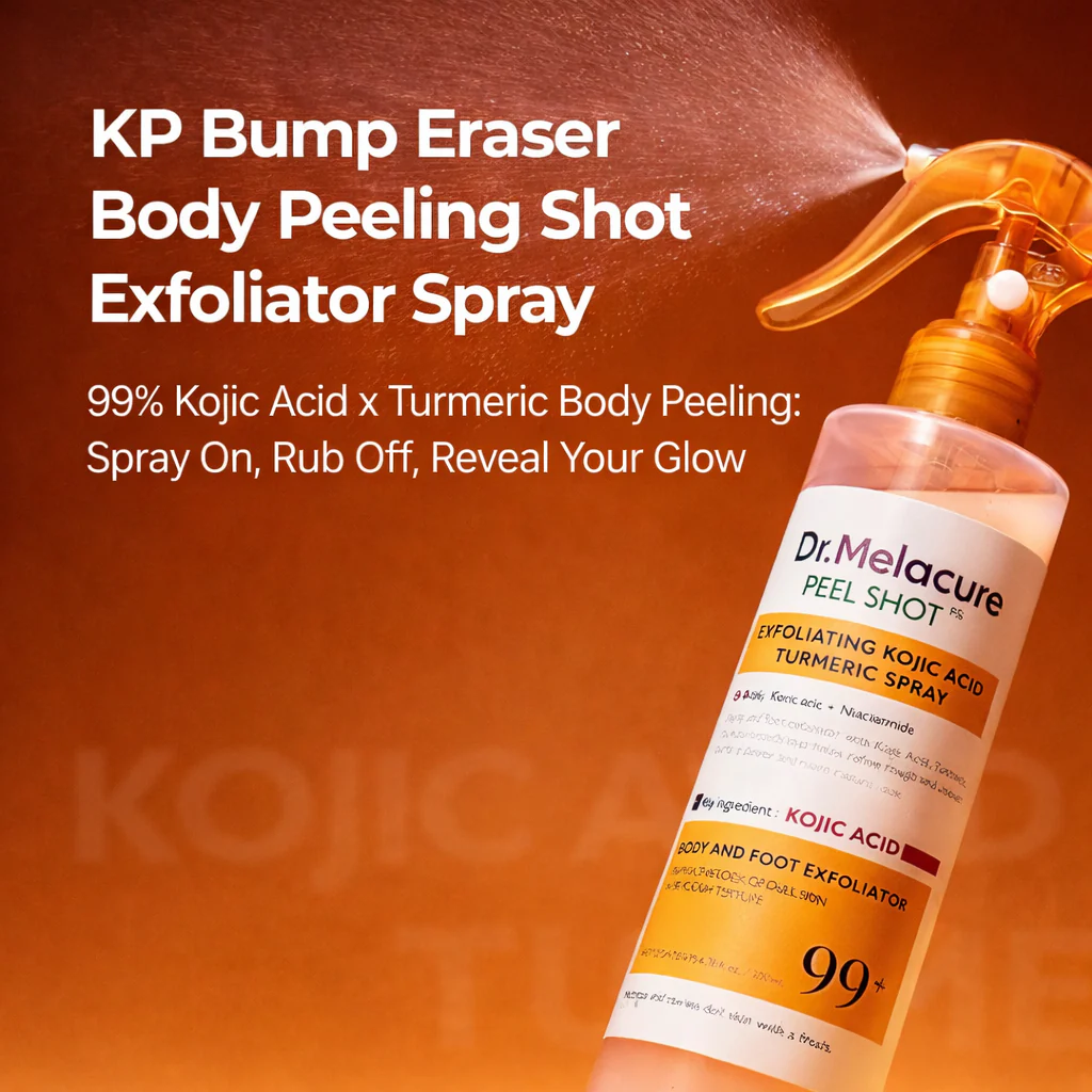 Peel Shot Spray – Instant Skin Brightening & Dark Spot Remover (Kojic Acid + Turmeric)