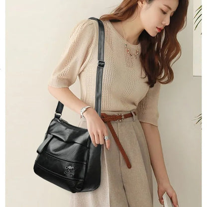 Large Capacity Women's Shoulder Crossbody Bag Multi-Pocket Bag Mobile Phone Bag