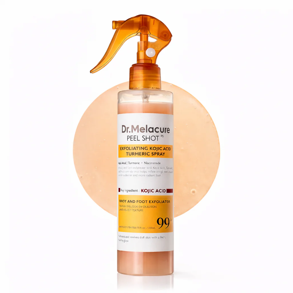 Peel Shot Spray – Instant Skin Brightening & Dark Spot Remover (Kojic Acid + Turmeric)